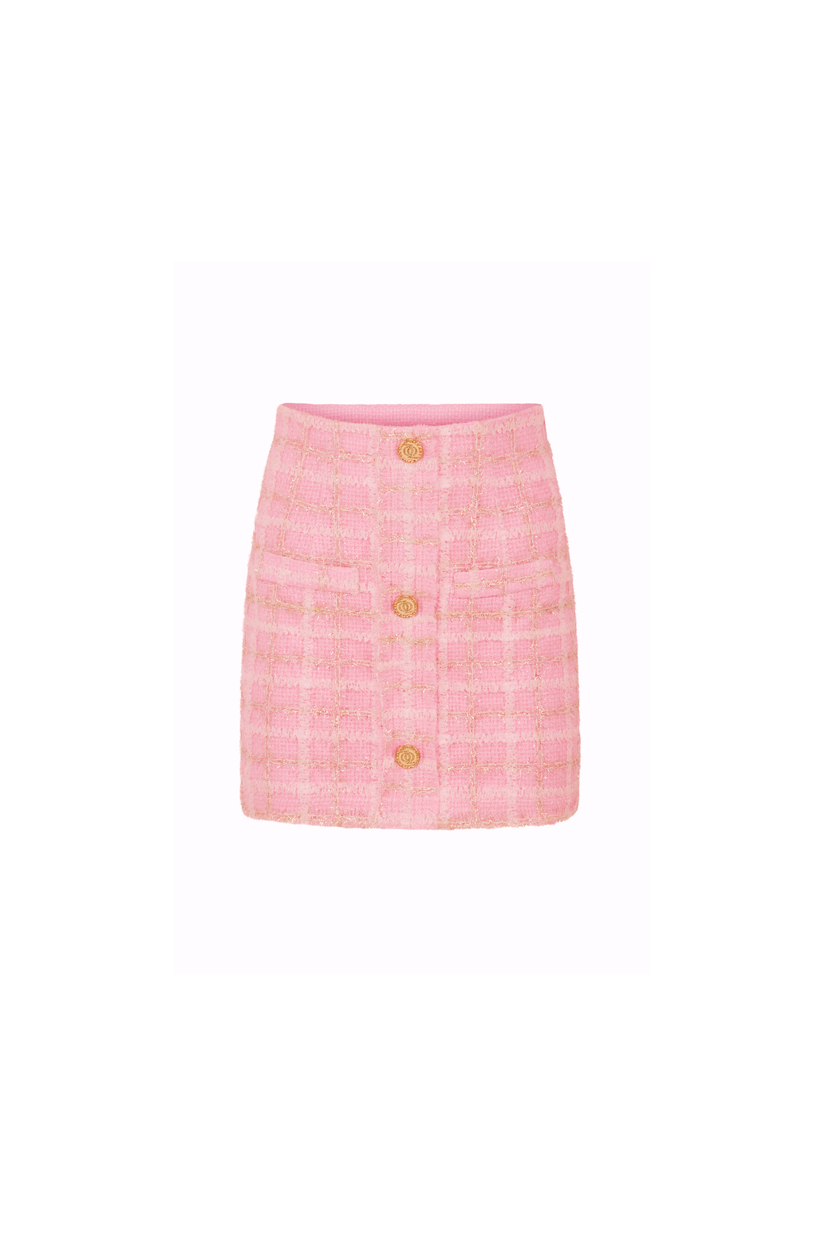 High Priority Tweed Skirt Pink