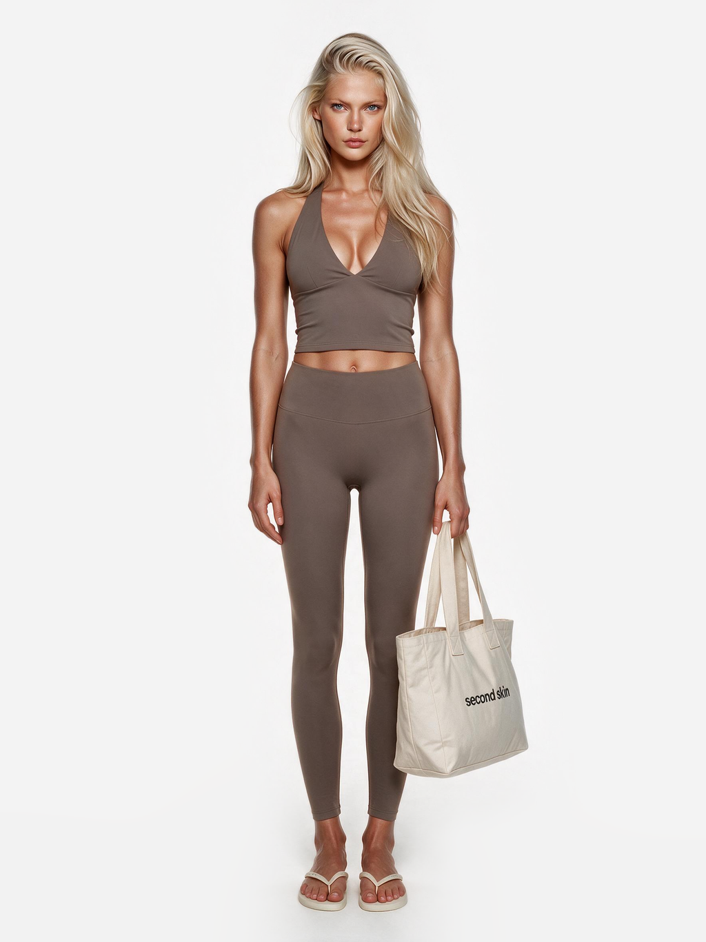 Second Skin Studio High-Waisted Legging Mushroom