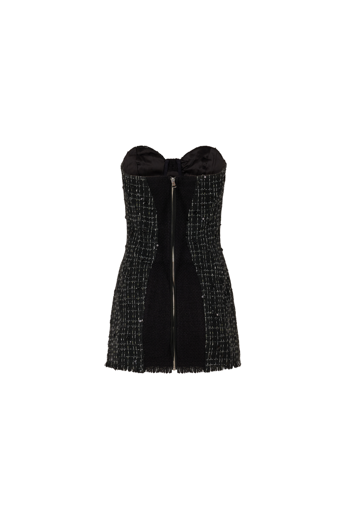 Out of Office Tweed Dress Black