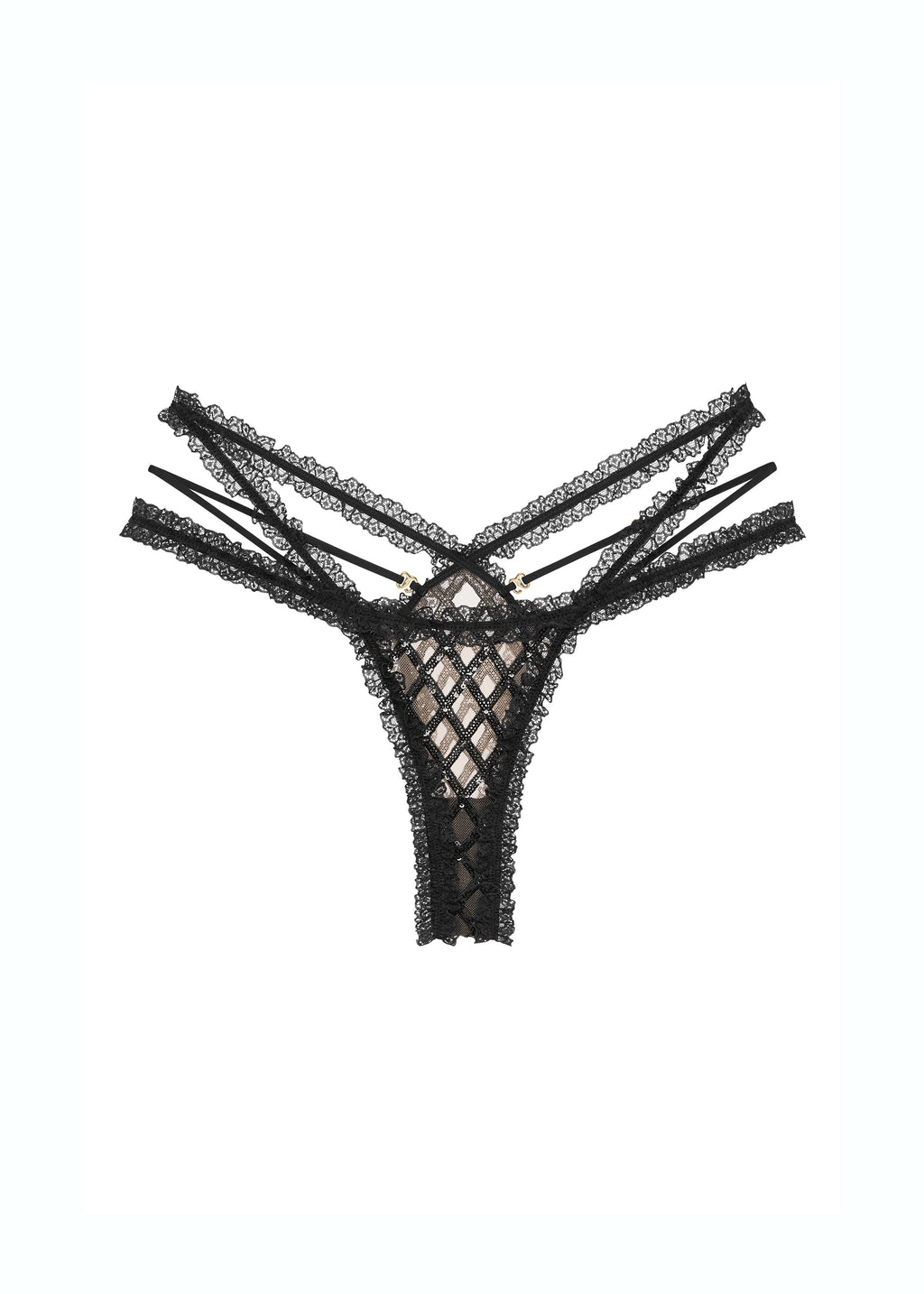 Valentina Thong Black
